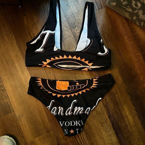 TITO’S BIKINI Black and Orange Women's Swim Set - Picture 4 of 6